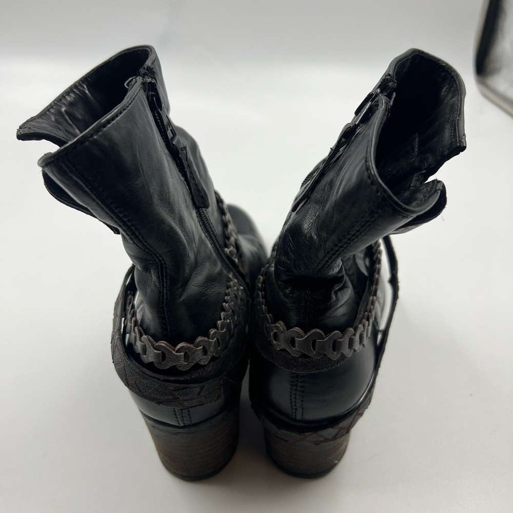 Mjus Ankle Boot Side Zipper Size 38 7.5 - Picture 3 of 5